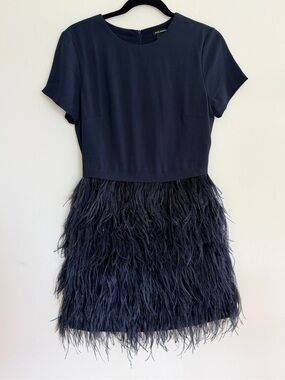Club Monaco Feather Cocktail Dress